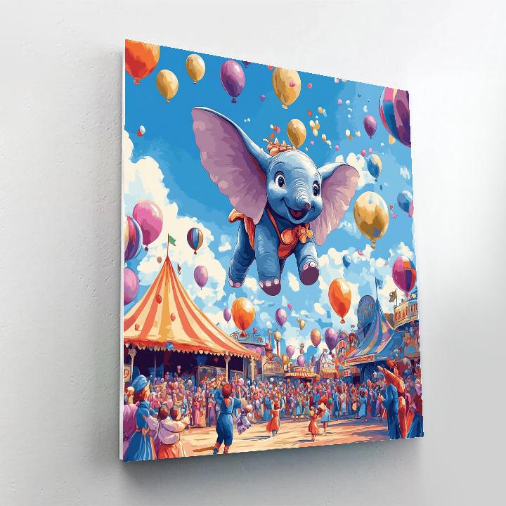 Dumbo’s Circus Flight Disney Inspired Painting by numbers kit
