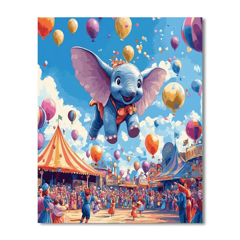 Dumbo’s Circus Flight Disney Inspired Painting by numbers kit