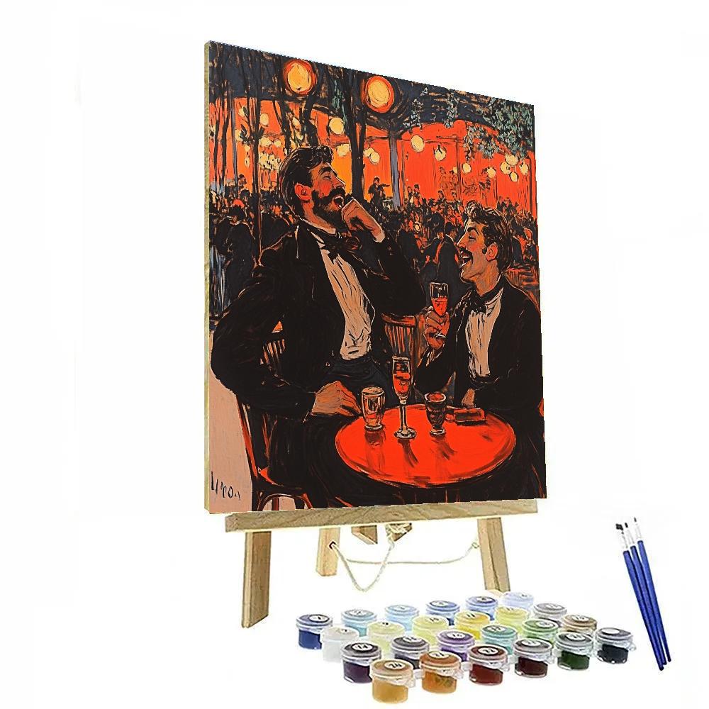 Henri De Toulouse-Lautrec Inspired Cabaret Scene Painting by numbers kit