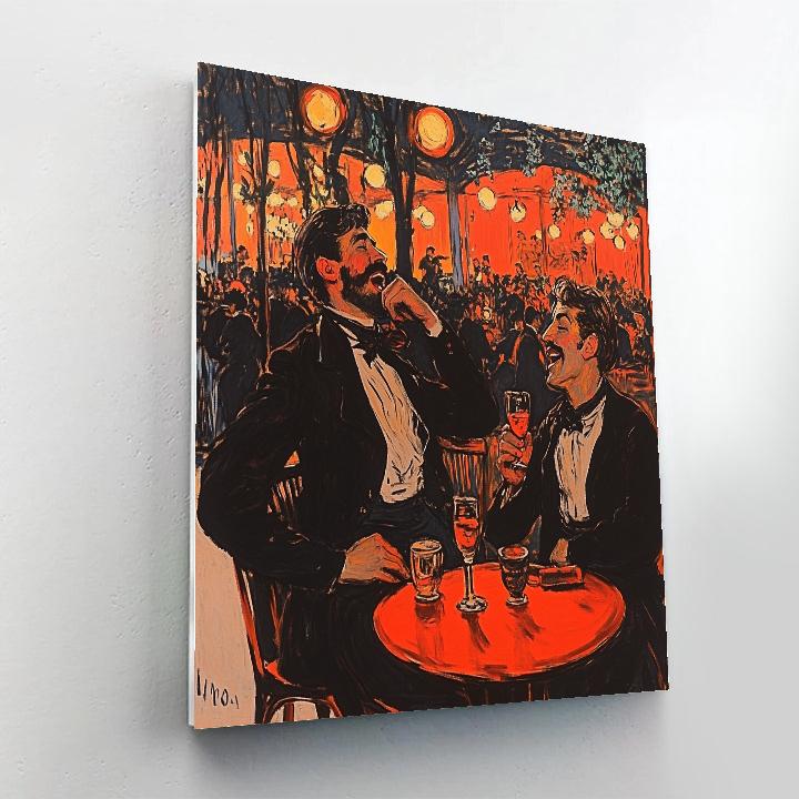 Henri De Toulouse-Lautrec Inspired Cabaret Scene Painting by numbers kit