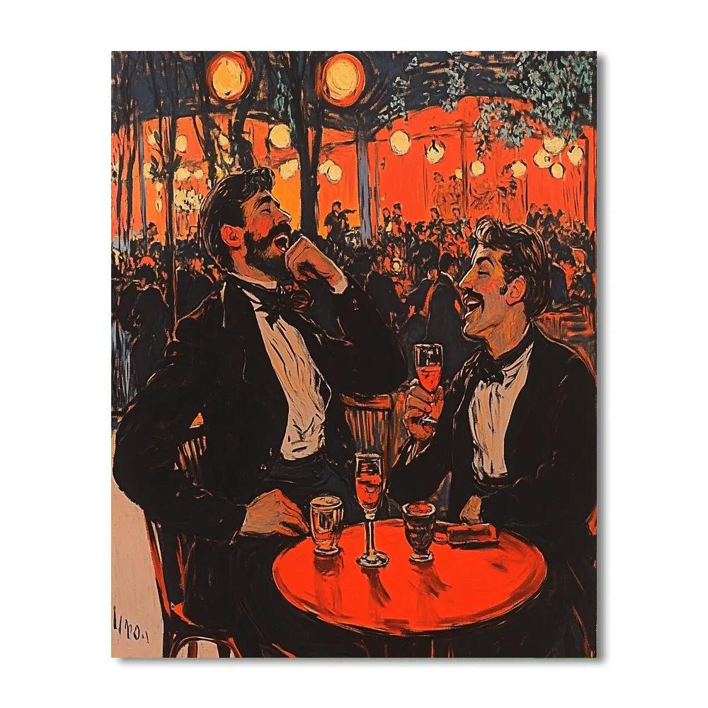 Henri De Toulouse-Lautrec Inspired Cabaret Scene Painting by numbers kit