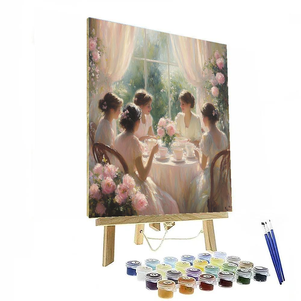 Pierre-Auguste Renoir Inspired Afternoon Tea Paint by numbers art