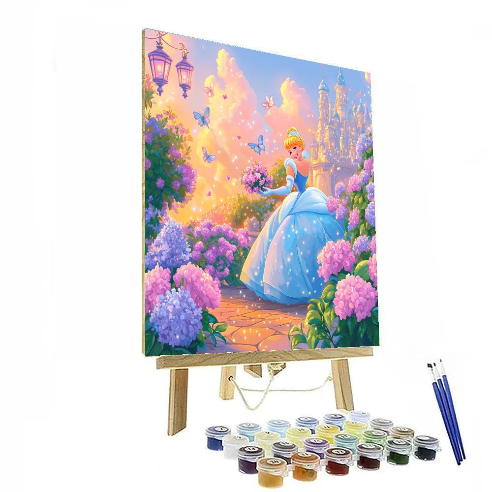 Cinderella’s Garden Party Prep Disney Inspired Number painting