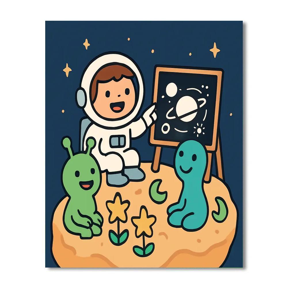 Comet Garden Classroom paint by numbers