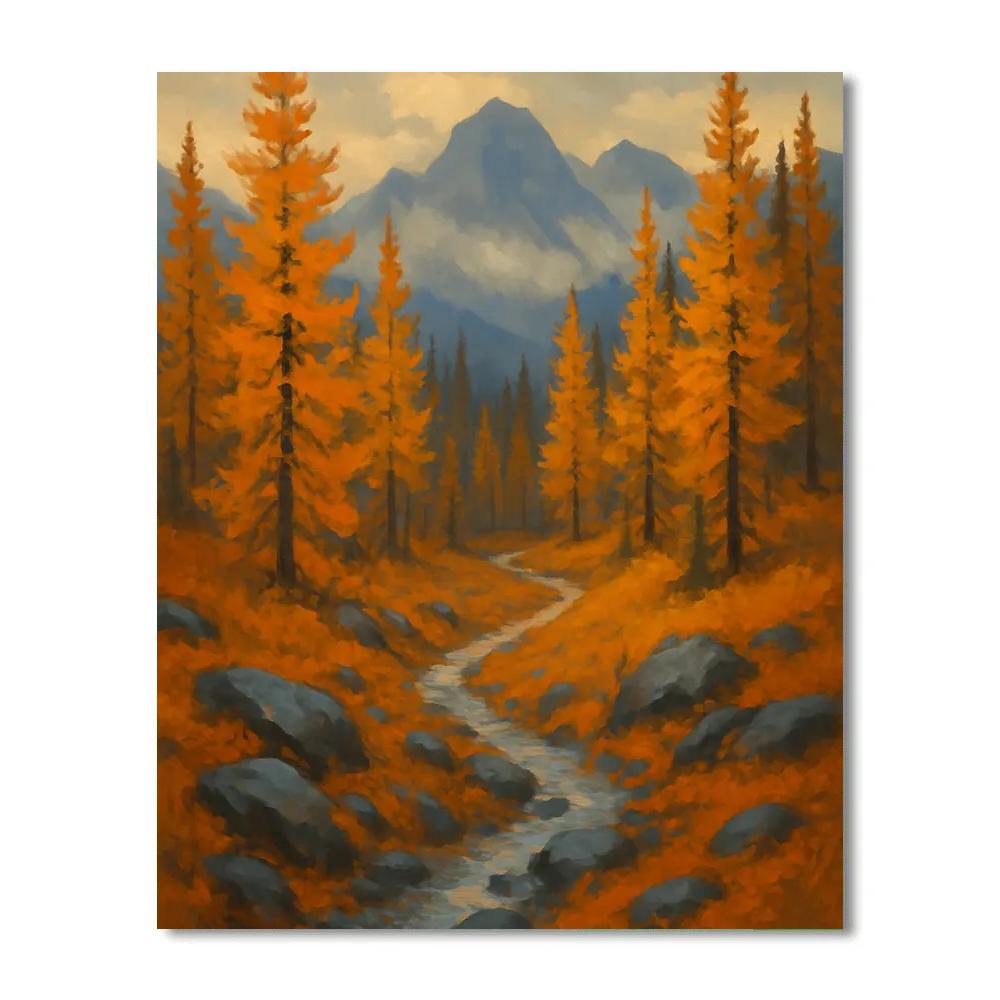 Amber Larch Pass After Rain paint by color