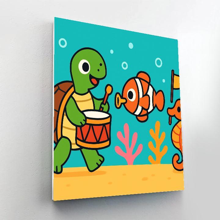 Coral Reef Music Parade painting number kit