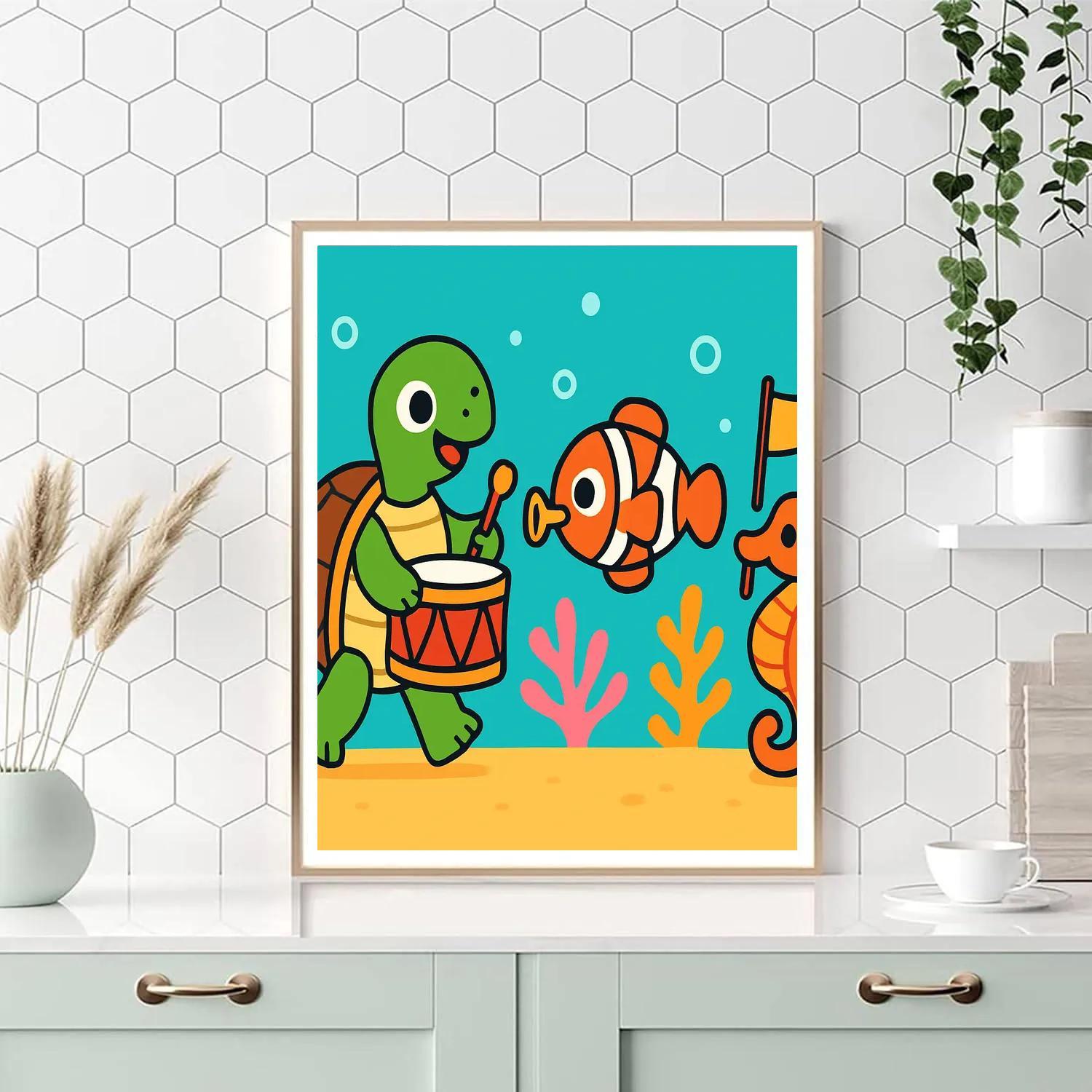 Coral Reef Music Parade painting number kit