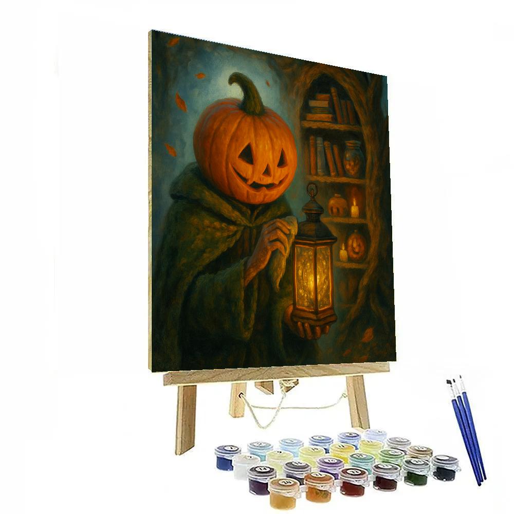 Lanternmaker Pumpkin Scholar DIY paint by numbers