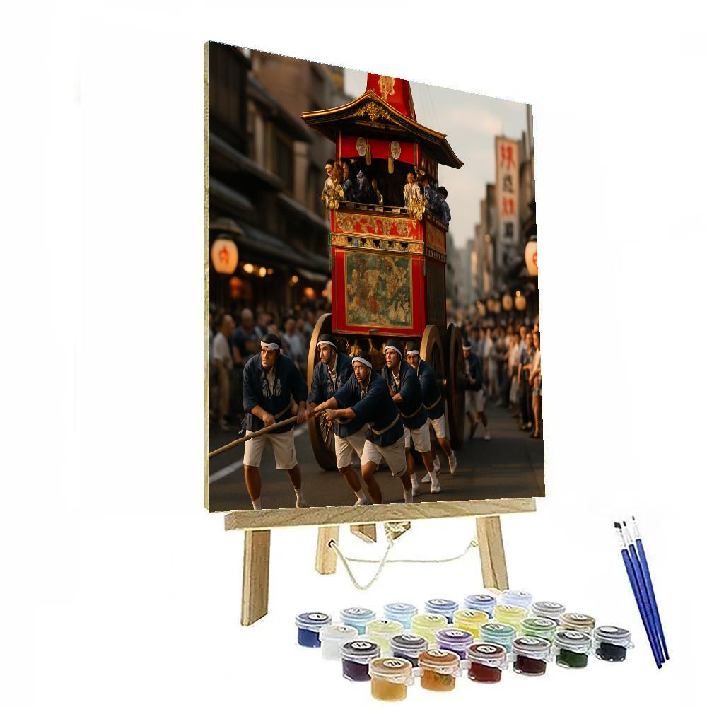 Gion Matsuri Float Procession Kyoto Paint by numbers kits