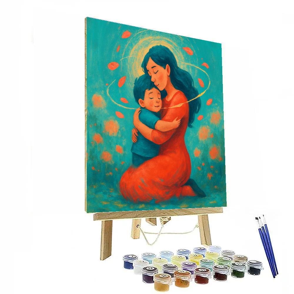 Gravity Hug In A Cosmic Garden Numbered painting kits