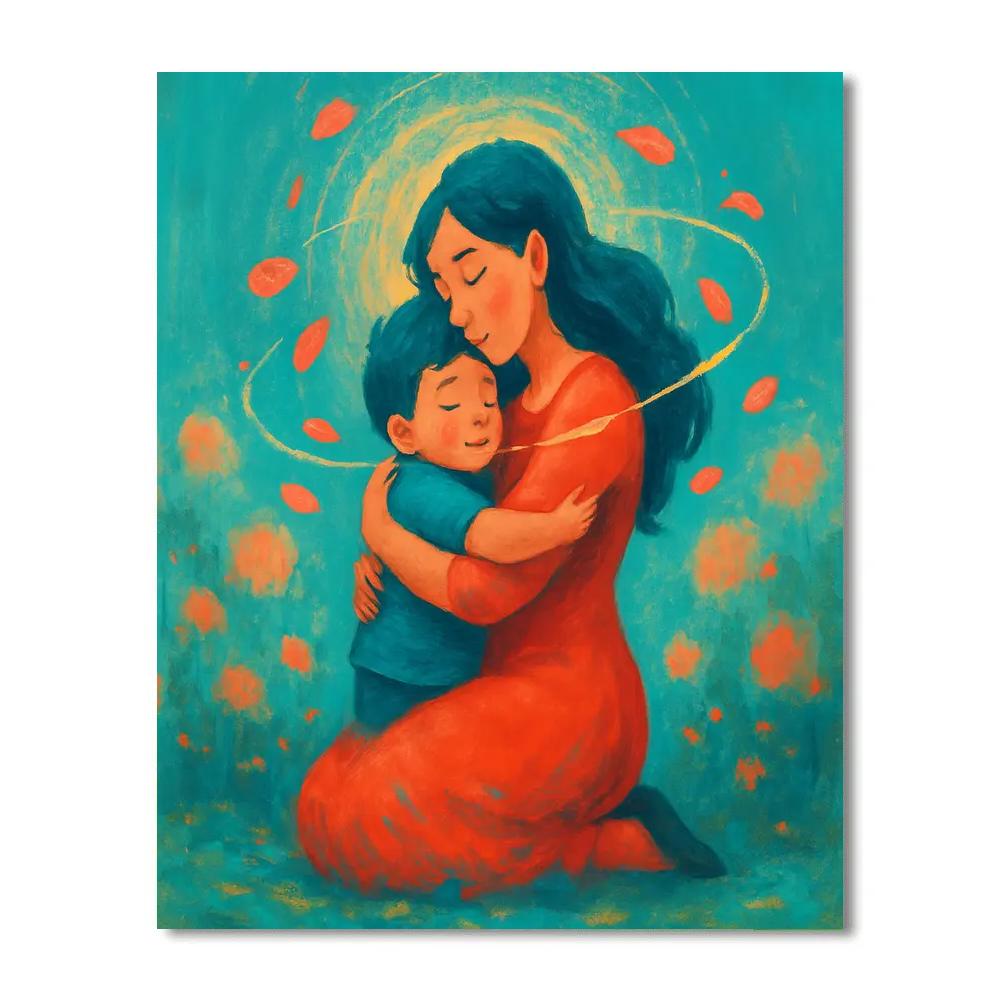 Gravity Hug In A Cosmic Garden Numbered painting kits
