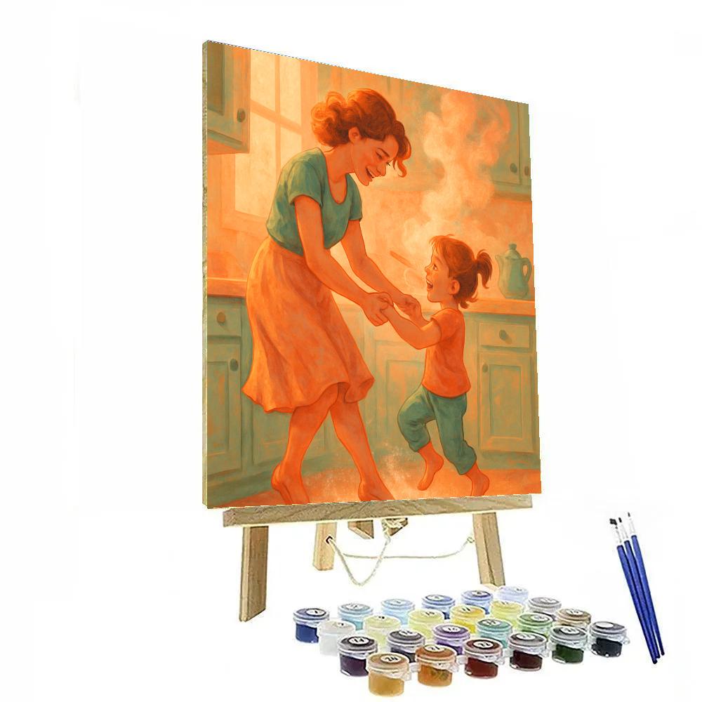 Nebula Kitchen Dance Lesson Number painting