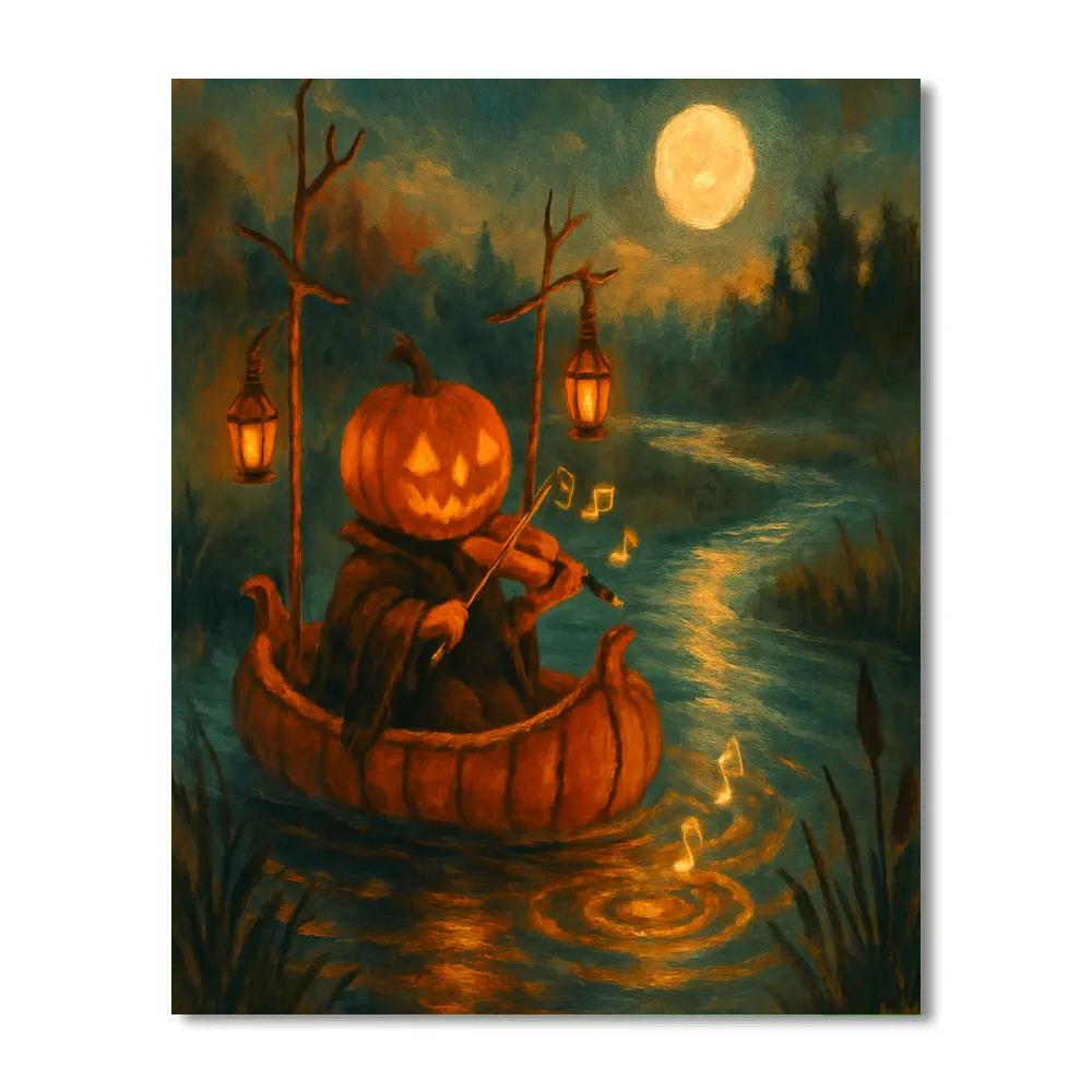Jack O Lantern Riverboat Serenade paint by color