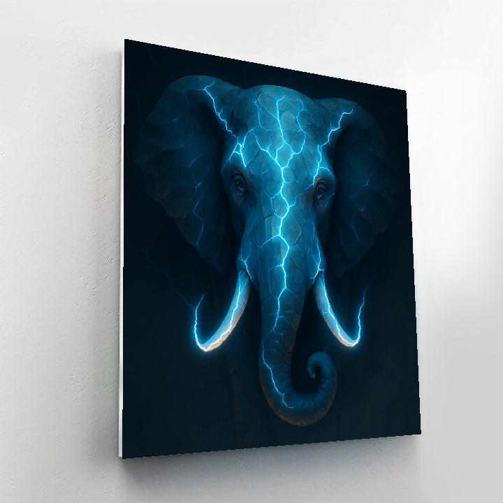 Thunder Rift Elephant Number painting