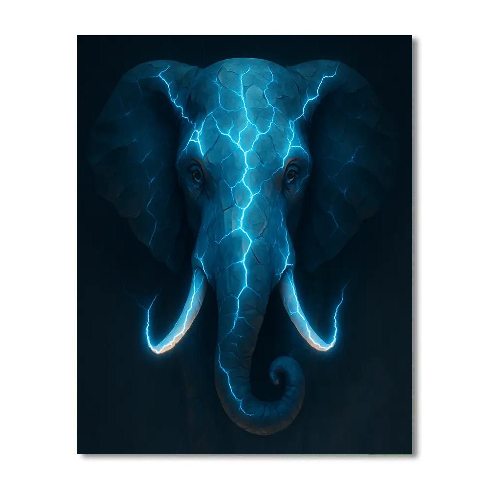 Thunder Rift Elephant Number painting