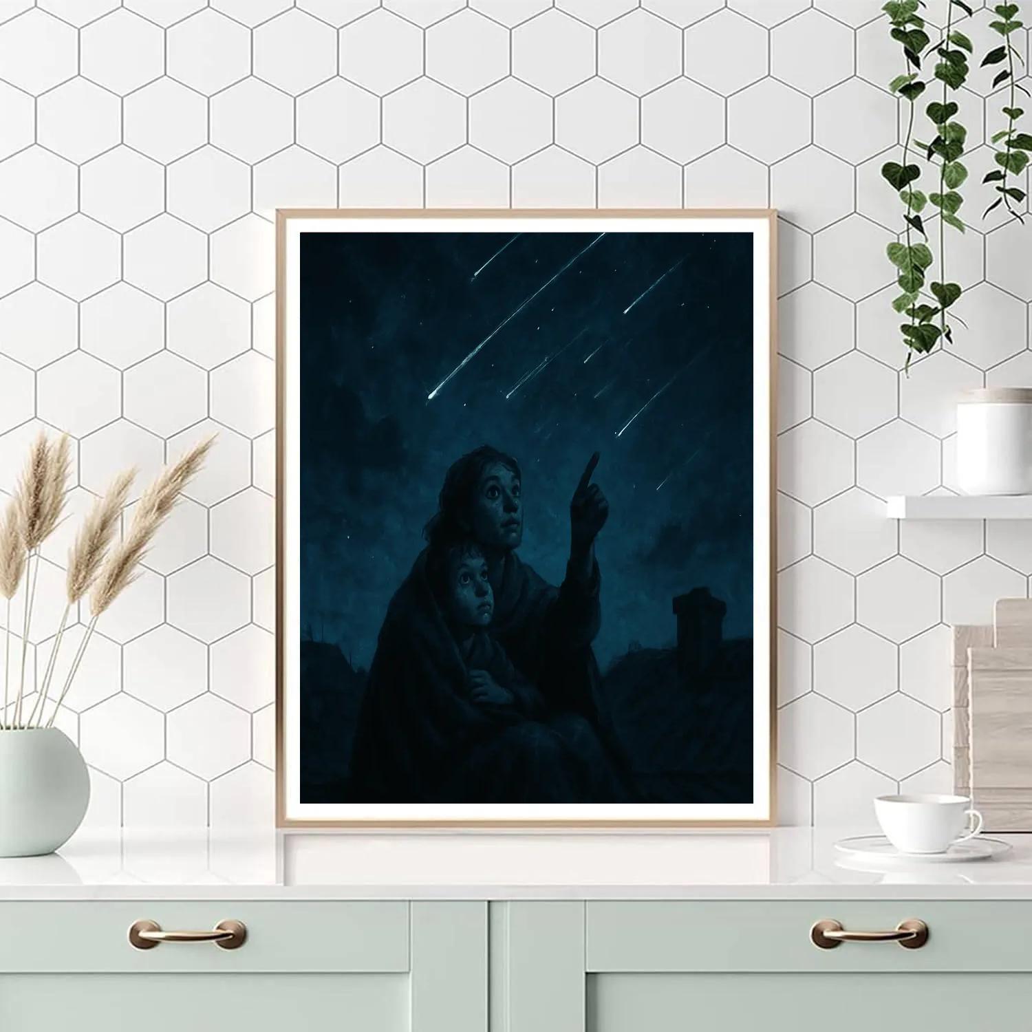 Meteor Shower Rooftop Promise painting number kit