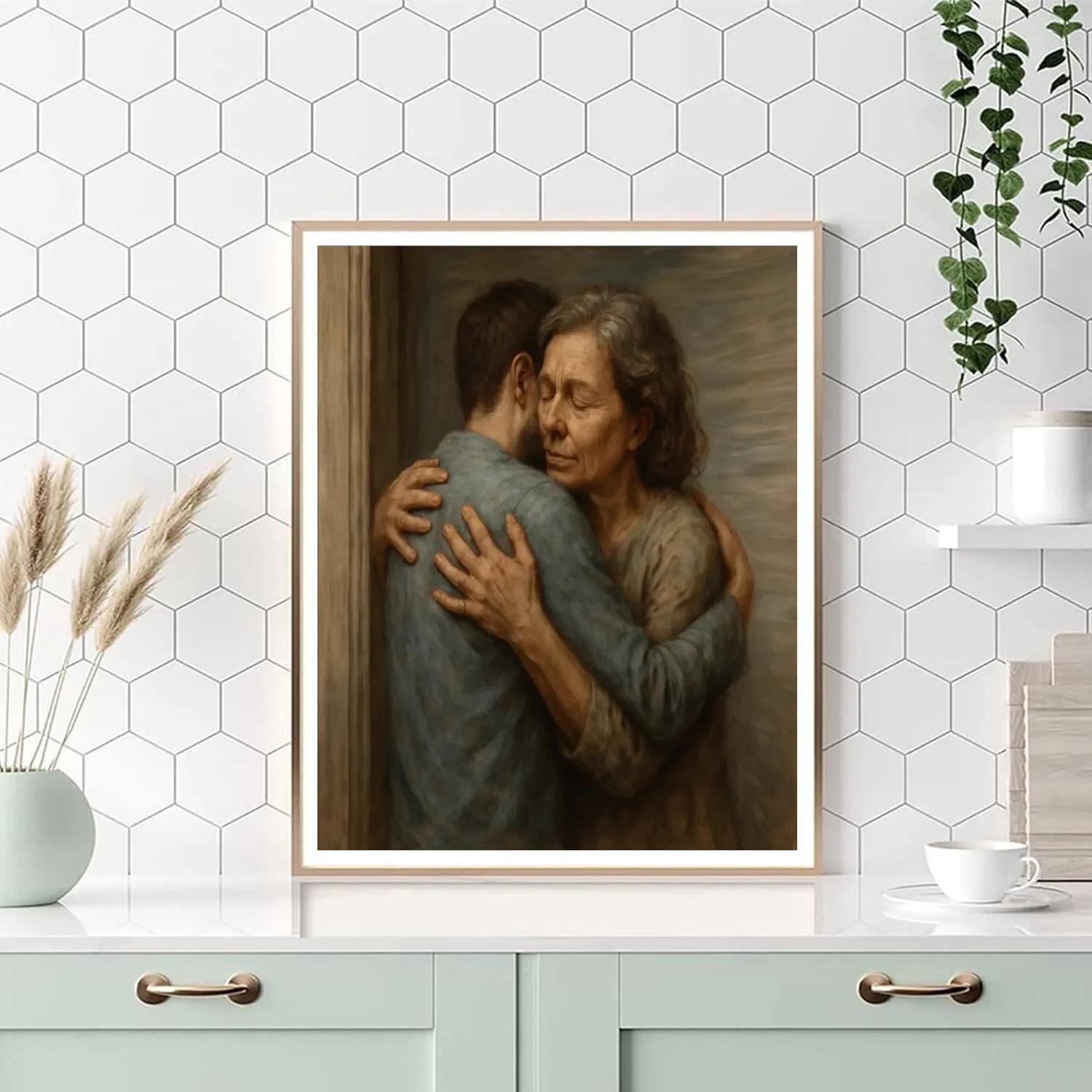 Time Dilation Reunion Hug DIY paint by numbers