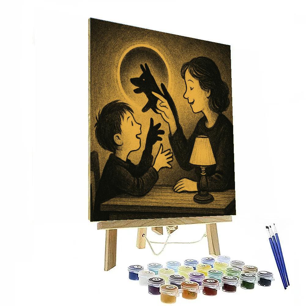 Eclipse Shadow Puppet Play painting number kit