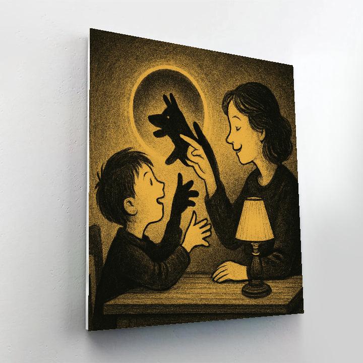 Eclipse Shadow Puppet Play painting number kit