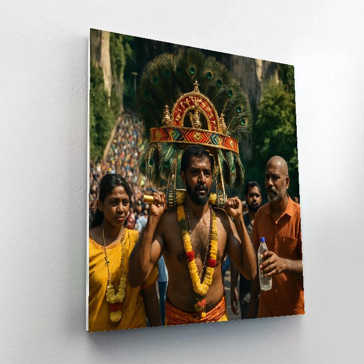Thaipusam Kavadi Procession Batu Caves DIY paint by numbers