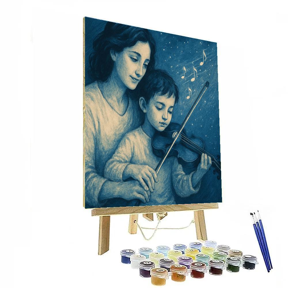 Starfield Violin Practice Support paint by numbers