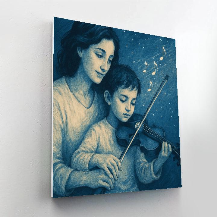 Starfield Violin Practice Support paint by numbers
