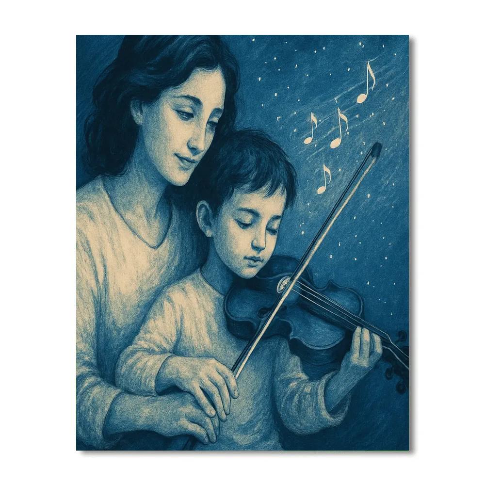 Starfield Violin Practice Support paint by numbers