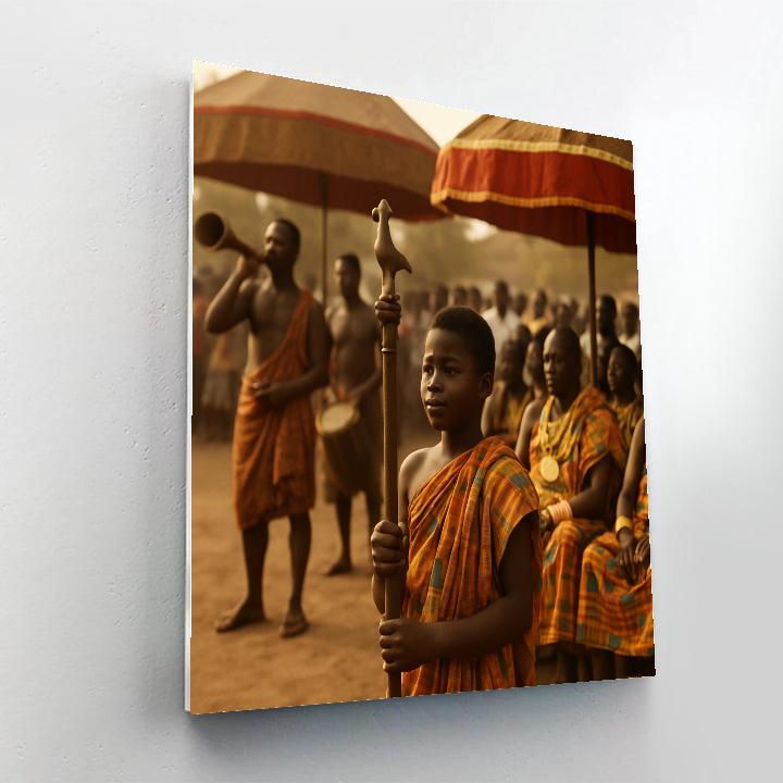 Aboakyer Deer Hunt Festival Winneba Durbar paint by color