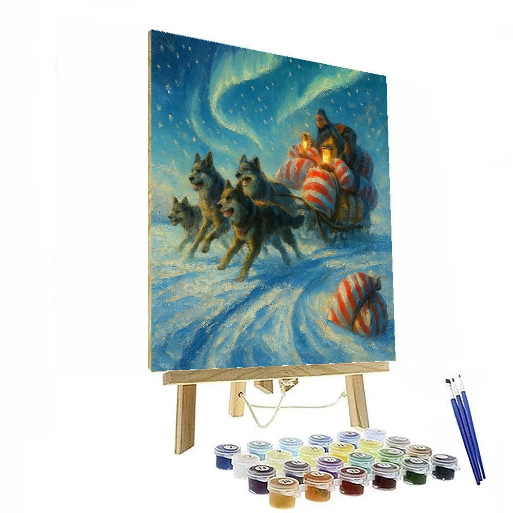 Polar Mail Run DIY paint by numbers