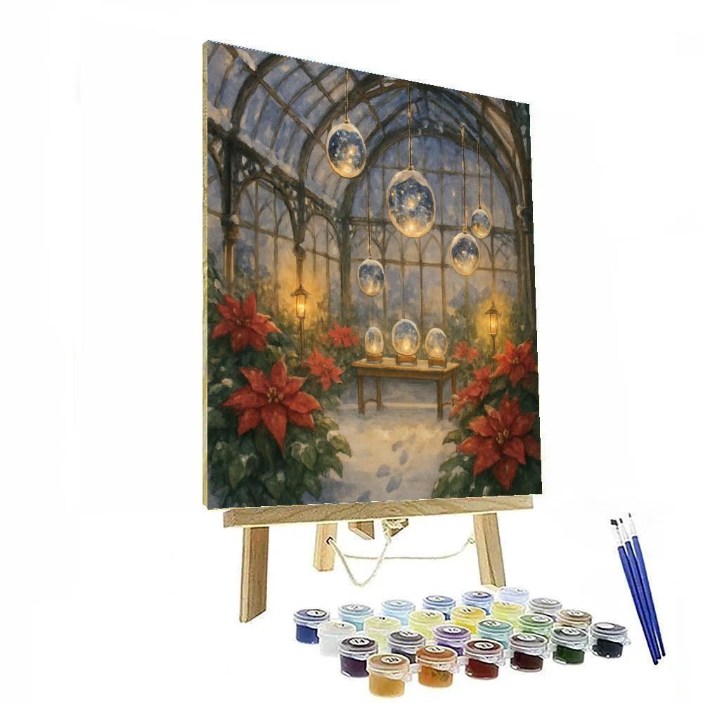 Snow Globe Conservatory Numbered painting kits