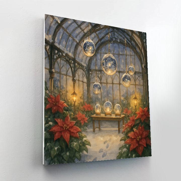 Snow Globe Conservatory Numbered painting kits