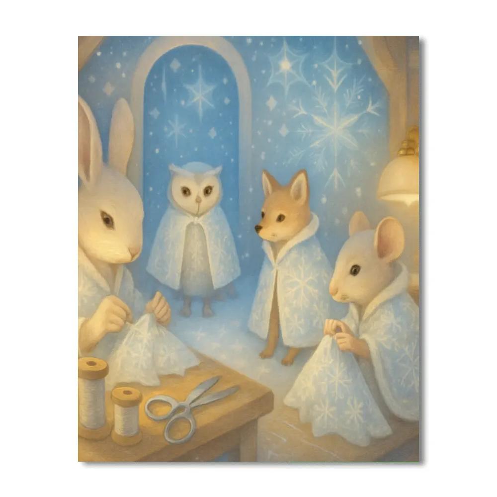 Snowflake Tailors Workshop Paint by numbers kits