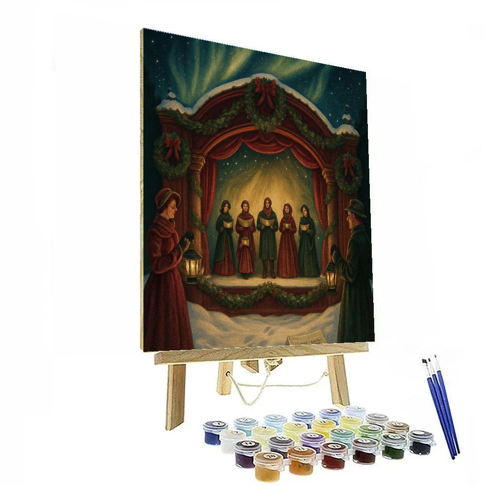 Frosted Lantern Opera Numbered painting kits