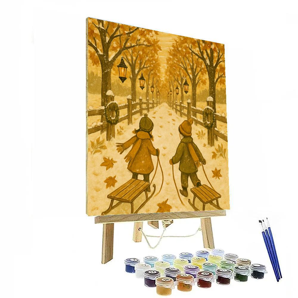 Maple Lantern Lane painting number kit