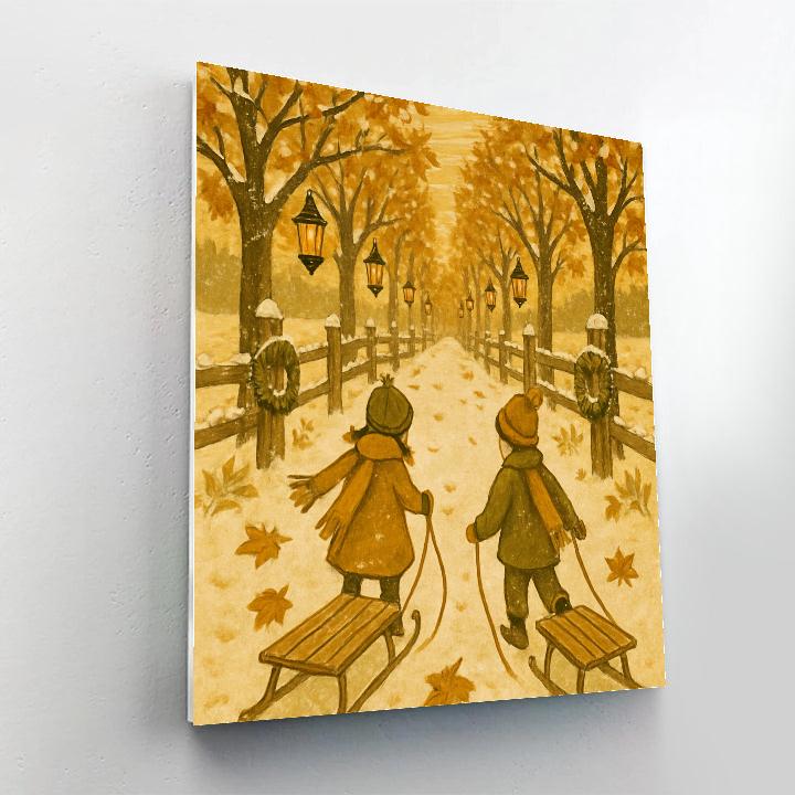 Maple Lantern Lane painting number kit