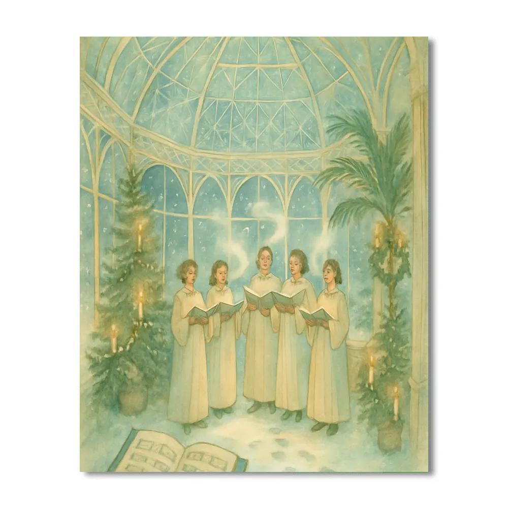 Frosted Conservatory Choir paint by color