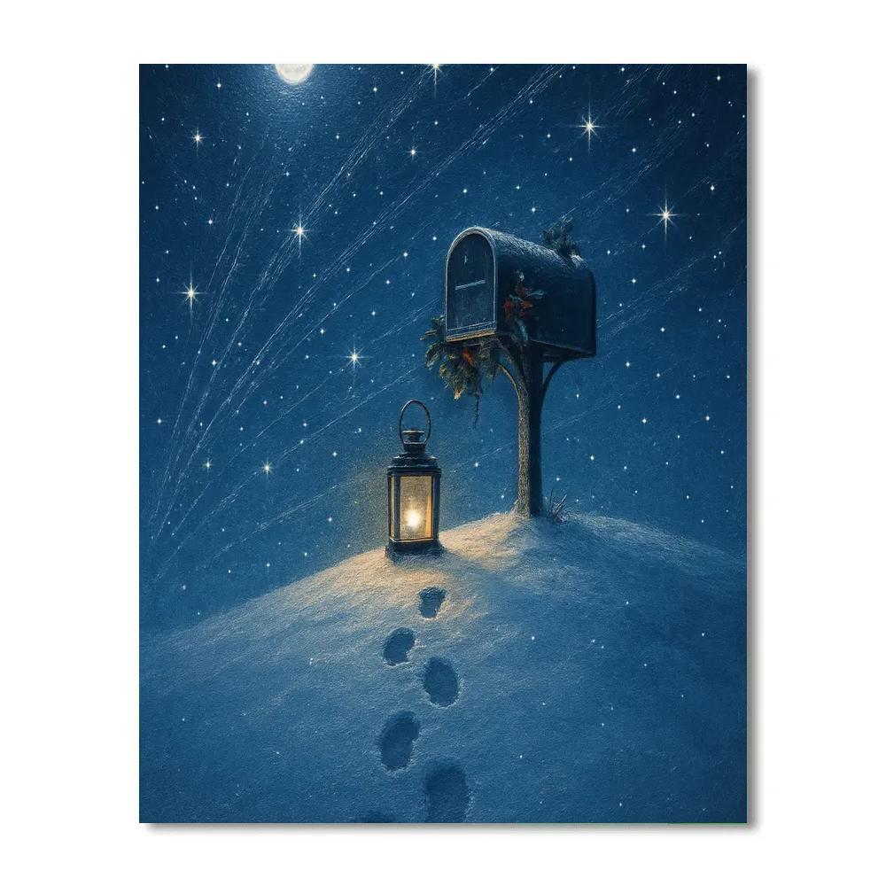 Hilltop Midnight Mailbox Paint by numbers kits