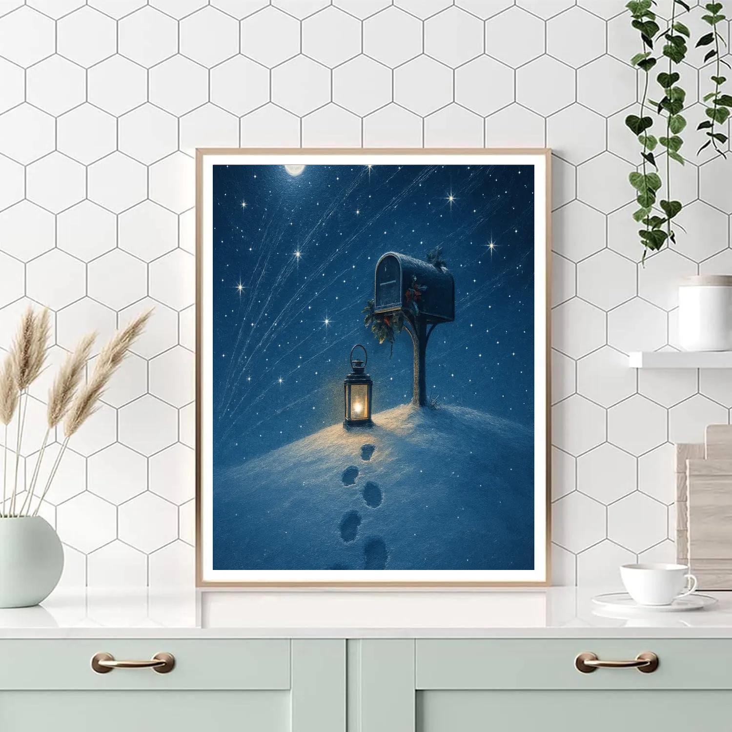 Hilltop Midnight Mailbox Paint by numbers kits