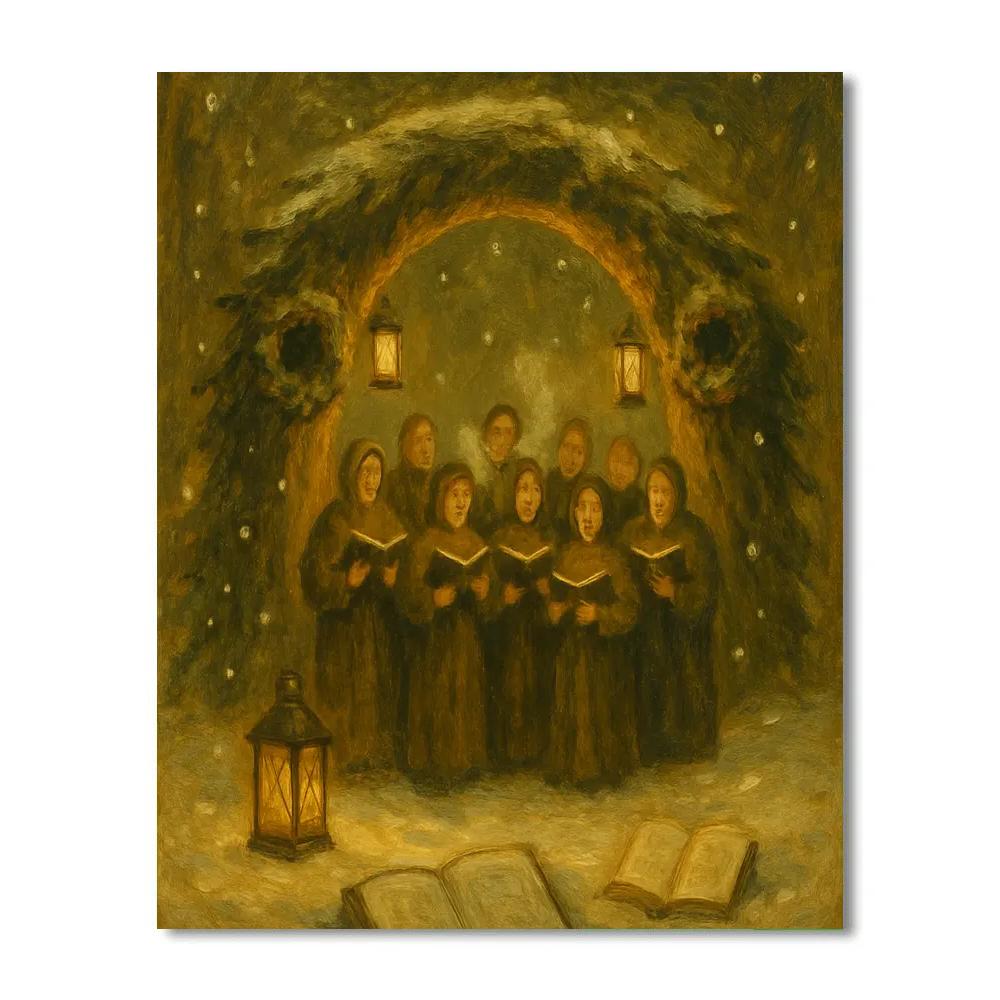 Cedarwood Midnight Choir Painting by numbers kit