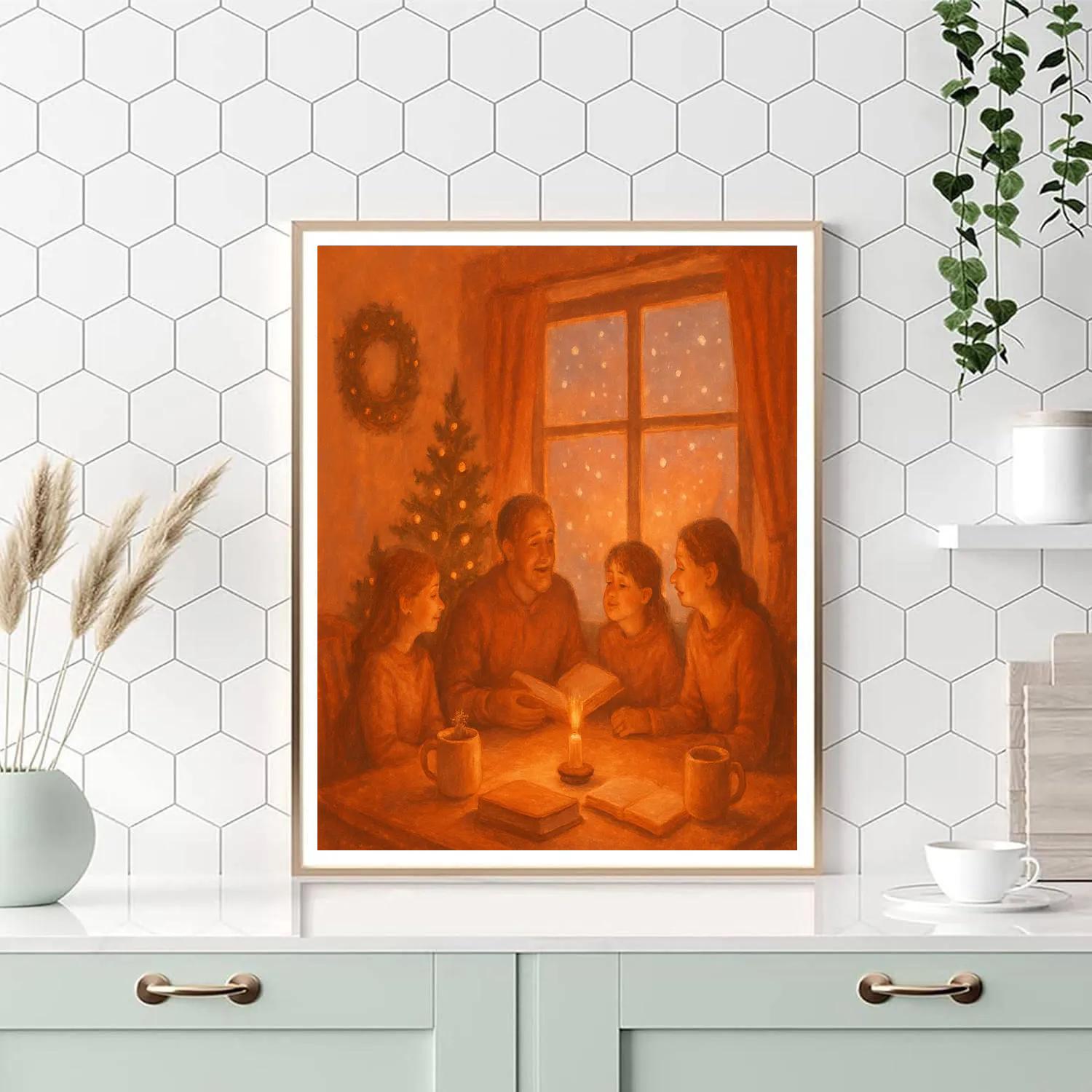 Hearthside Story Window DIY paint by numbers