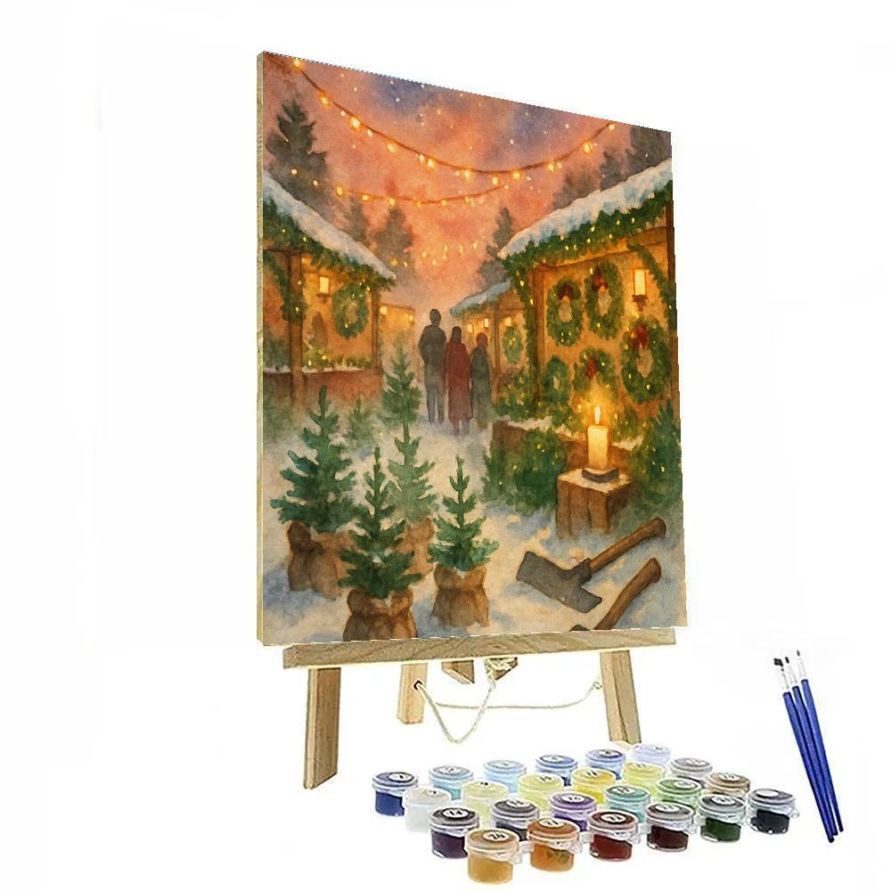 Candlelit Pine Market paint by color