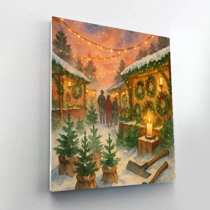 Candlelit Pine Market paint by color