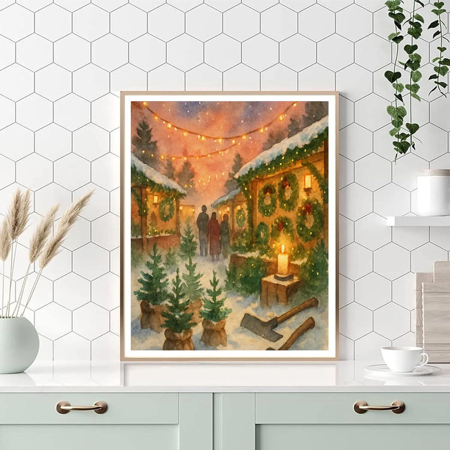 Candlelit Pine Market paint by color