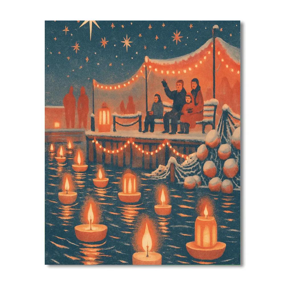 Holly Harbor Candle Festival Numbered painting kits