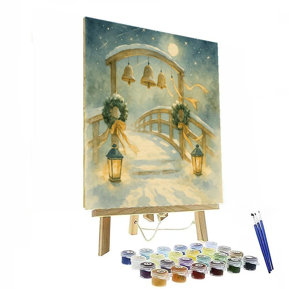 Snowy Bridge Of Bells painting number kit
