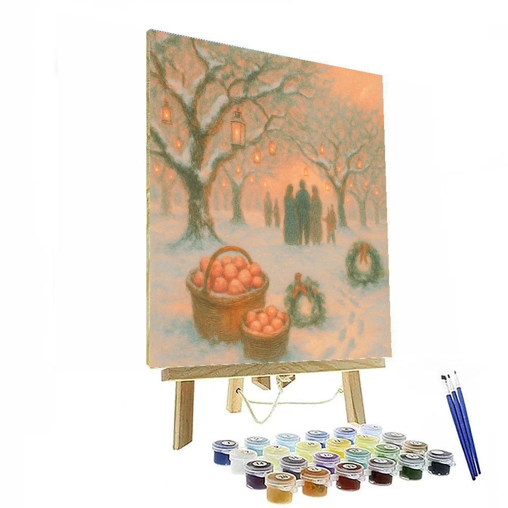 Twilight Yule Orchard Numbered painting kits