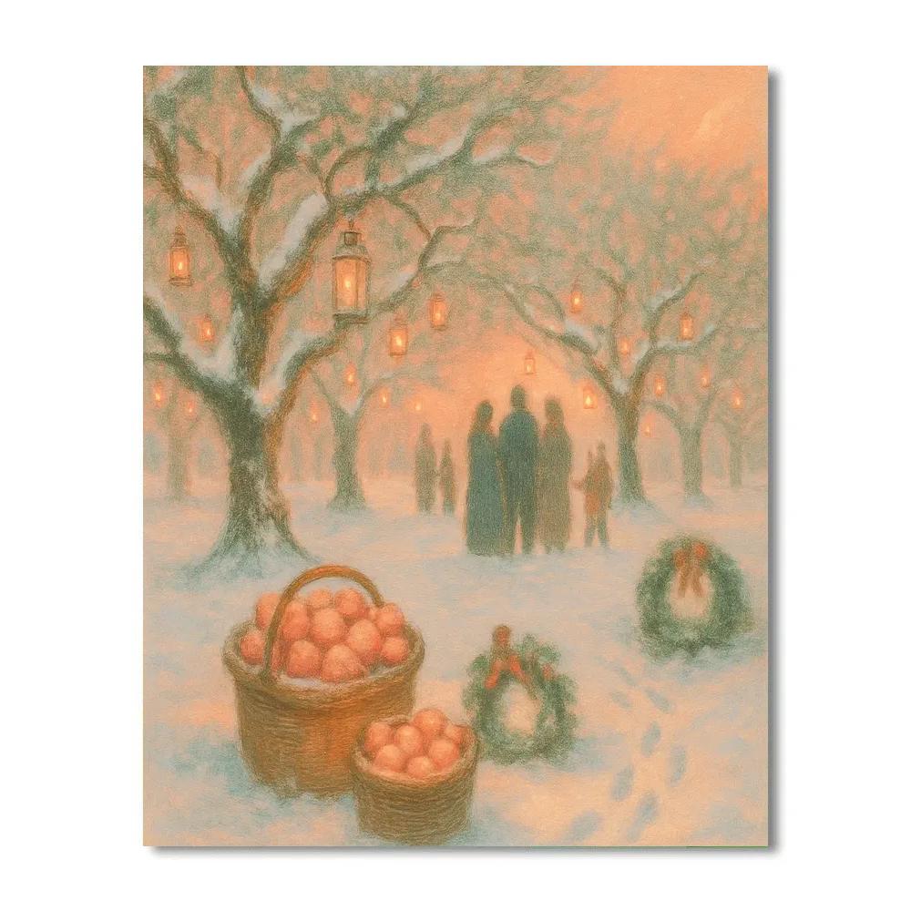 Twilight Yule Orchard Numbered painting kits