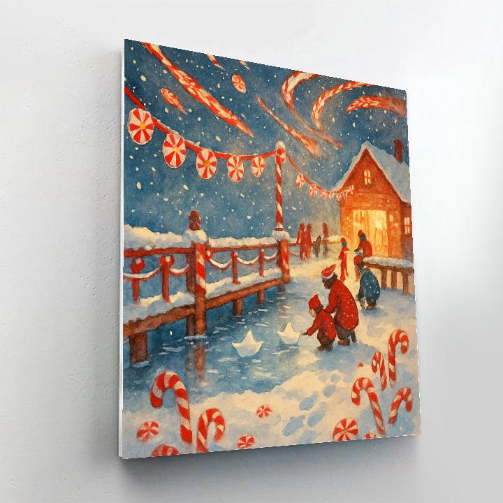 Peppermint Pier Celebration paint by number