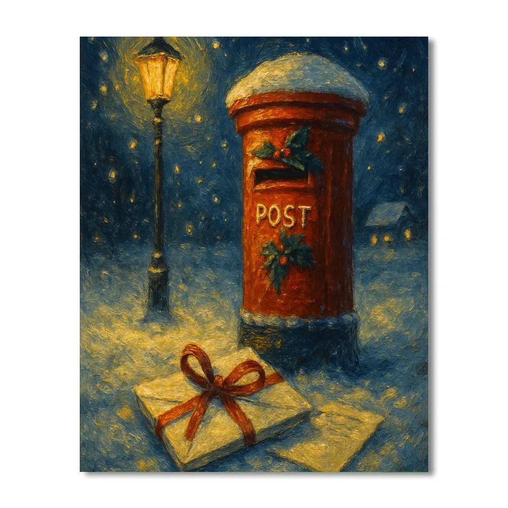 Midnight Holly Post paint by color