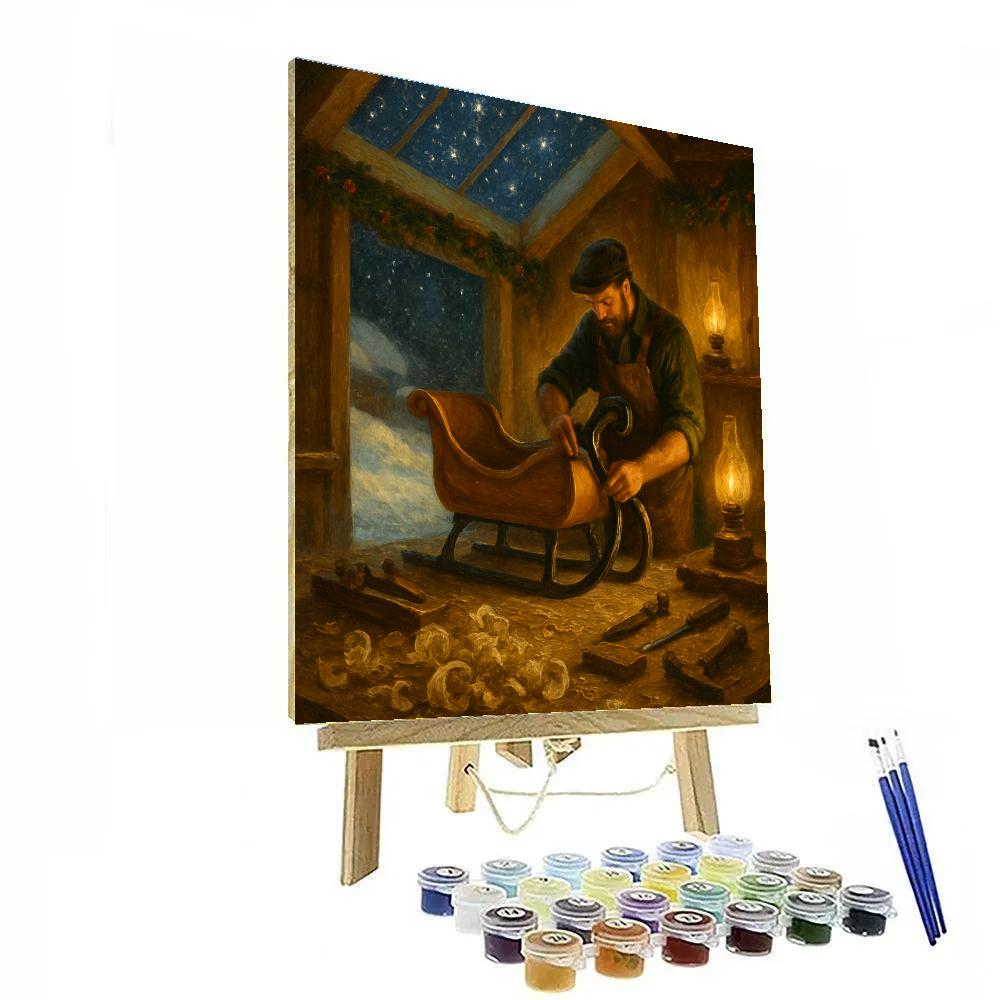 Sleighmakers Starry Night paint by number
